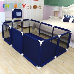 Baby Rail Imbaby Fence Born Playpen Safety Bezpieczeństwo Play zabaw Park zabaw w pomieszczeniach dla dzieci z bramkami dla 0 6 lat 230925