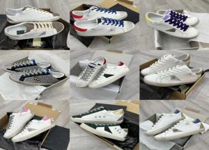 2022 Itália Marca Mulheres Sapatilhas Super Star Sapatos Luxo Lantejoulas Clássico Branco Doold Sujo Designer Homem Sapato Casual Goldenity Goose3012918 Agv