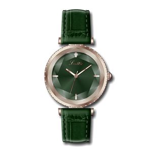 Luxo rosa ouro relógios femininos 2019 moda couro genuíno qualidade japão movt à prova dwaterproof água feminino relógio de pulso para presente clock258d