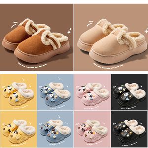 Kids Slippers Parent-child booties Slides Fluffy Furry baby lovely boots pink blue Brown White Black women Sandals Winter designer Home Indoor Flats Boots eur 23-45