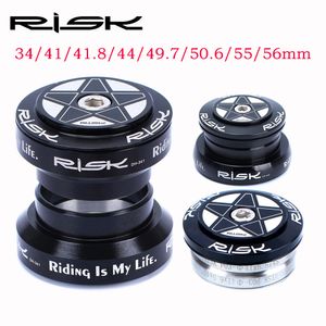 Cykel headset Risk MTB headset Integrerad 1 18 Styrkolonn 34 41 418 44 497 506 55 56mm Mountain Bicycle Press Bearings Box Fork 230925