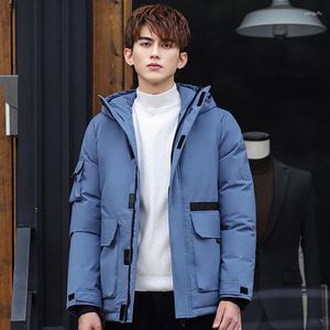 Men's Fur 2023 Down Jacket Winter Couple Work Clothes Fashionable And Handsome Short Outdoor Thick Coat