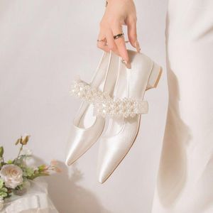 Klänningskor Vita blommapumpar Ankomst Kvinnor Silk Bröllop Bride High Heels Platform för kvinnliga damer Party