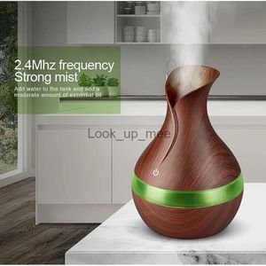 Humidifiers Wood Grain Humidifier 300ml USB Aroma Diffuser Atomizer USB Household Humidifier Hydrating Instrument Desktop Humidifier YQ230926