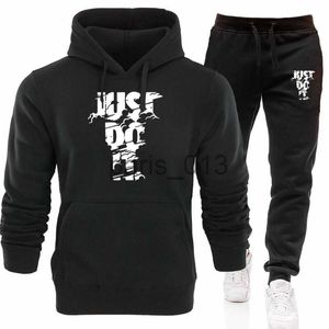 Erkek Trailsits Mens Trailsuit Sportswear takım elbise iki parçalı eşofmanlar sonbahar erkek hoodies twewuit spor takım elbise koca kış koşu kıyafeti x0926