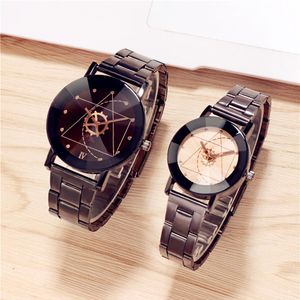 Lovers Watches For Men White Black Watch Men's Sport Mineral Glass Quartz Matte Finish Steel Alloy Bracelet Casual Fashion Hi343u