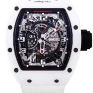 Mills Na ręce zegarki Richardmill zegarki Automatyczne mechaniczne zegarki sportowe Seria MENS RM030 White Ceramic Limited Edition Mens Fashion Sports Wis hbdl