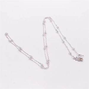 Autentica collana in argento sterling 925 Collana a catena in argento Girocollo Uomo Donna Collane Adatto per gioielli in stile orso europeo Regalo 211902540282g