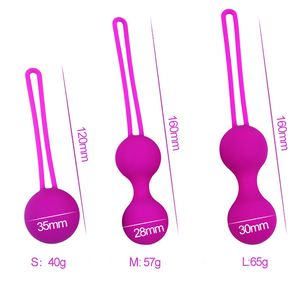 Вибраторы Силиконовые вагинальные шарики Kegel Ball Smart Ben Wa Vaagina Tighten Тренажер bolas chinas Geisha Секс-игрушки для женщин 230925