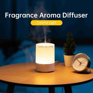 Luftfuktare elektriska USB -aromdiffusor Essential Oil doft Diffuser Sovrum Ultrasonic Mini Air Firidifier med färgglad nattljus YQ230926