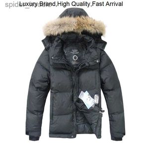 Men's Down Parkas Hot 2023 Sale Duck Coat Raccoon Fur Waterproof Hooded Down s Mens Winter Jacket Free Shipping L230926