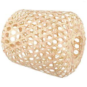 Pendant Lamps Bamboo Lampshade Home Scent Diffuser Ceiling Chandelier Lampshades Light Bulb Cover Covers Rattan