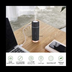 Umidificatori Personal Cool Mist Umidificatore USB Desktop Mini Umidificatore per Camera da letto Ufficio Viaggi Auto Super silenzioso Spegnimento automatico Nero YQ230928