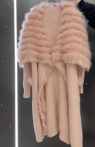 Women's Fur Lazy Hair Jackets Autumn And Winter Temperament Tassel Big Cape Long Wool Cardigan Coat Sense Of Design Clothes 2023