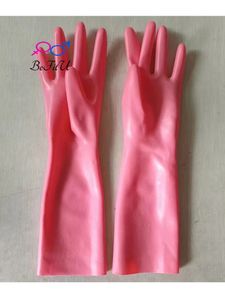 Pięć palców Rękawiczki lateksowe ładne naturalne rękawiczki seksowne fetysz brązowy fioletowo -niebieski zielony biały pielęgniarka muti kolory pomarańczowe 230925