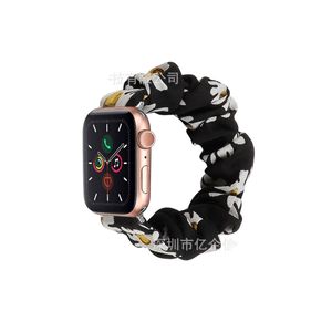 Para apple pulseira de relógio applewatch 876543se faixa de relógio de náilon faixa de cabelo intestino grosso elástico iwatch cinta 38/41/42/42/44/45/49mm