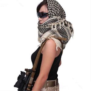 Hijab Sciarpa tattica americana All'aperto Arabo Musulmano Foulard quadrato Traspirante Caldo Caccia Cam Dersert Velo per il viso Sniper Mesh Scialle Goccia Deli Dhnt5