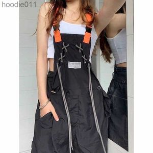 Kadın Tulumları Kadınlar İçin Korece Moda Vintage Playsuits Sıradan Gevşek Pantolonlar Kadınlar İçin Tulumlar Tek Parça Kıyafetleri Kadınlar L230926