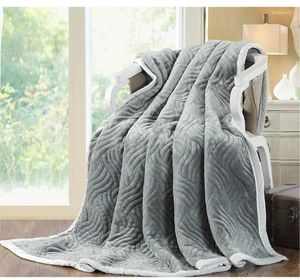 Filtar Hemtextil Fast luft/soffa/sängkläder kastar flanell filt vinter varm mjuk sängklak