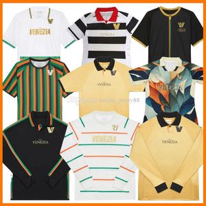 22 23 24 Venezia FC Soccer Jerseys Home Away Aramu Forte Fiordilino Peretz Heymans Tessmann Crnigoi 2023 2024 Mariano Short Long Sleeve Mazzocchi Football Shirts