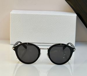 Yuvarlak güneş gözlükleri gümüş gri lens sunnies gafas de sol erkek tasarımcı güneş gözlükleri gölgeleri occhiali da sole uv400 koruma gözlük unisex