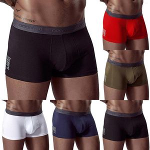 Underpants Sexy Underwear For Men French Solid Cotton Gay Mens Boxers Breathable Briefs Soft Oversize Panties Cueca