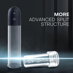 Masturbators Electric Sucking Pump Men's Penis Endurance Trainer Enlargement Extender Free Dildo Enlarger Stretcher Male 230925