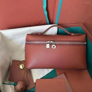 Borse da sera LP Extra Pocket Pouch L19 Borse in pelle Loro Piana Borsa a tracolla in pelle di vacchetta di alta qualità Designer di lusso Moda da donna Mini