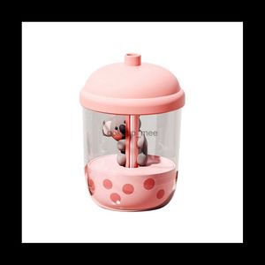 Luftfuktare 450 ml bärbar koala mjölk te cup luftrening fuktare USB Desktop Water Atomizer Diffusor för sovrum rosa YQ230926