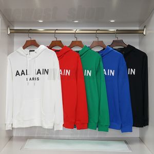 Tasarımcı Erkek Plus Hoodies Sweatshirt Lüks Siyah Beyaz Yeşil Klasik Mektup Baskı Paris Sıradan Pamuk Giyim Giyim Külot Hoody