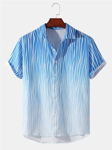 ملابس DIY مخصصة Tees Polos Blue و White الطباعة الأوروبية والأمريكية عبر الحدود ثلاثية الأبعاد الطباعة الرقمية فضفاضة الأزياء القصيرة