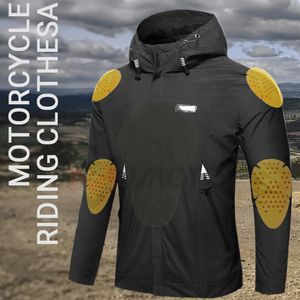 Mäns jackor svarta motorcykeljackor Men's Waterproof CE Protection Motorcykeljacka Reflekterande Motocross Clothing Chaqueta Moto Coat 230925