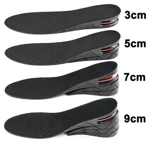 Shoe Parts Accessories Height Increase Insoles Air Cushion Lift Insert Men Women 39cm Invisible Variable Insole Adjustable Cut Taller Support Pad 230925