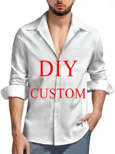Мужские повседневные рубашки HX, модная рубашка «сделай сам», рубашка с длинными рукавами, мужская одежда, S-5XL, падение