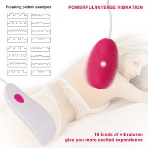 Vibratoren 16 Vibrationsmodi Jump Egg Vibrator für Frauen Weibliche Vaginalkugeln Chinesische vibrierende Masturbation 230925