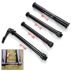 Bike Stems Mountain Bicycle Front Fork Thru Axle Skewer Aluminum Alloy 100x15mm110x20mm Replacement For MTB 230925