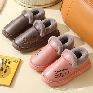 Slippers Home Cotton Shoes Toast Winter Women Outside Men Soft Plush Indoor Light Flats Thick Sole Moccasin For 230925
