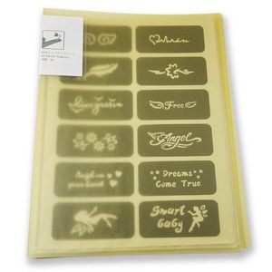 Altro Fornitura per trucco permanente 58 pezzi 10 pagine formato A4 fiore gufo piuma teschio spirito indiano gamba henné carta braccio stencil tatuaggio per kit di pittura designer libro 230925