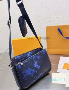 Borse a tracolla Verniciatura a spruzzo di alta qualità di design Borsa da postino tre in uno Borsa per fotocamera singola da uomo e da donna