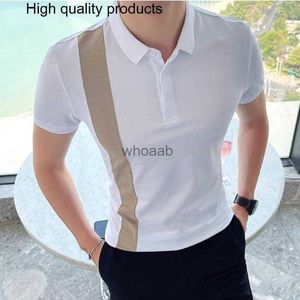 Camisas de vestido masculinas 2023 novos polos de algodão masculino cor sólida camisa clássica manga curta qualidade superior casual negócios sociais S-5XL yq230926