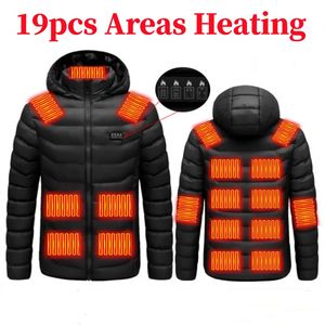 야외 재킷 후드 21AREAS 셀프 가열 조끼 남성 재킷 여성 따뜻한 가열 재킷 겨울 하이킹 230926