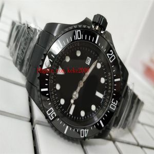 Yüksek kaliteli kol saatleri 44mm deniz-dweller 116660 seramik çerçeve siyah pvd kılıfı Asya 2813 Hareket mekanik otomatik erkek saat 2817