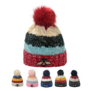 Tasarımcılar Erkek Beyzbol Beanies Caps Marka Tiger Kafa Şapkaları Arı Snake İşlemeli Kemik Erkekler Kadınlar Casquette Gorras Spor Örgü Kapı G239261PE-3