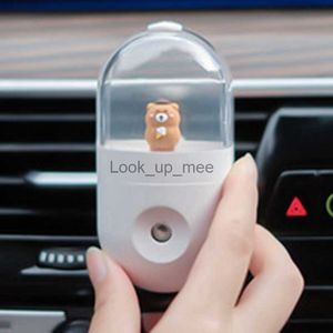 Humidifiers Car Humidifier Cute Cartoon Doll Portable Rechargeable Air Mister Fragrance Diffuser Gift YQ230927