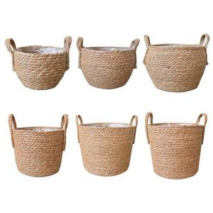 Planters Pots Panier De Rangement En Rotin Osier Dherbe Mer Pot Fleurs Pour Le Linge Sale Livraison Directe 210615 Drop Delivery H Otqqd