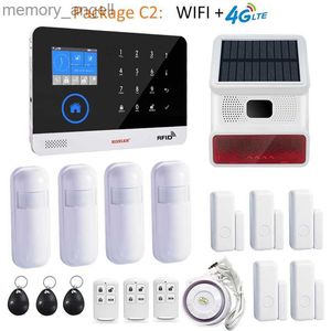 Alarm Systems Tuya WiFi 4G 2G GSM Home Alarm System Kit House Security Protection Burglar Alert Wireless 433MHz Smart Life With Camera Safety YQ230926