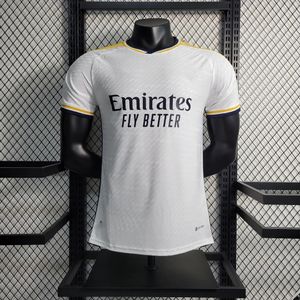 Hot Sale 2023/2024 R MA-Drid Home Jersey Player Version Football Shirt Soccer Size S-XXL