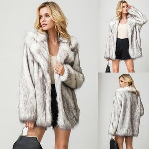 Womens Fur Faux Coat Woman Winter Autumn Slim Fit Thick Ladies Warm Jacket Plus Size Teddy Plush Outwear Top 230925
