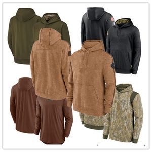 mężczyźni kobiety młodzież 2023 Salute to Service Buteline Pullover Bluver Black Army Green Brown Camo