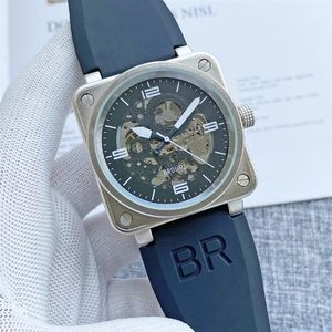 Najwyższa jakość 44 mm męskie zegarek Waterproof Automatyczny ruch mechaniczny szafir szklany ze stali nierdzewnej mężczyźni Ross na rękę 279e